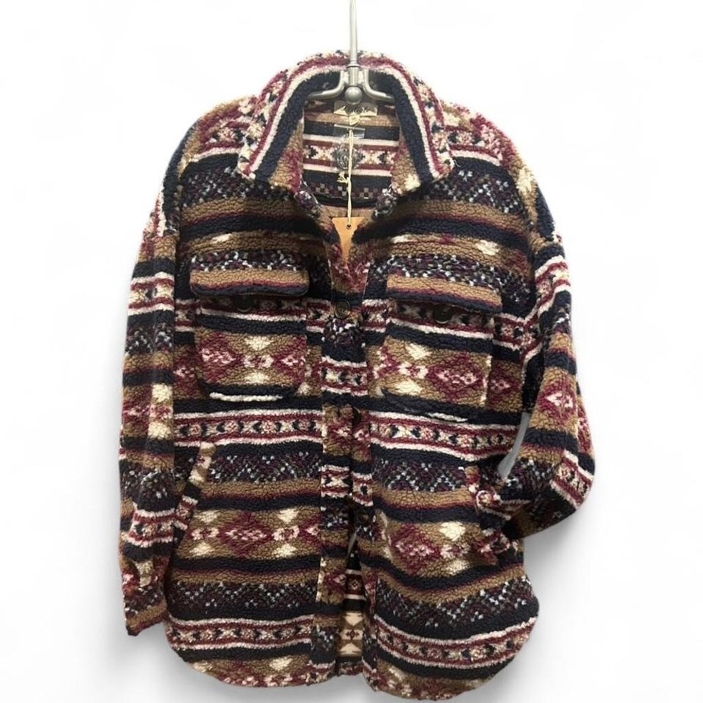 Women's oversized Aztec Sherpa style jacket NWT by‎ Listicle size medium (m4)